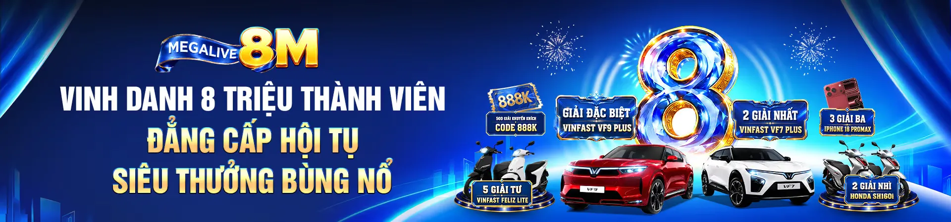 Vinh quang 8 triệu thành viên đẳng cấp hội tụ siêu thưởng bùng nổ tại xx88